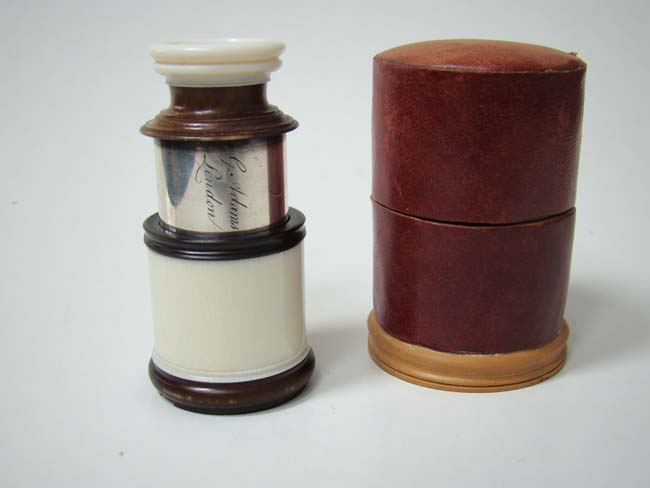 A Fine and RARE Ivory Monocular signed 'George Adams, London' circa 1770